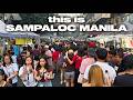 Walking Insane Crowds In Sampaloc Manila Philippines 4K HDR