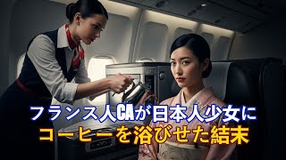 ファーストクラスでCAが古臭い着物ねと侮辱。コーヒーをかけられた令嬢が父に電話すると…航空会社に500億円の制裁！スカッと