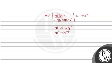 A particle of mass \( m \) moves in a circular orbit in a central p...