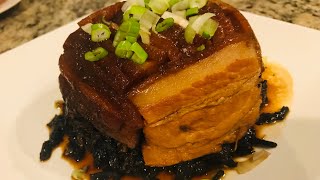 Steamed Pork Belly with Preserved Greens | 咸烧白做法