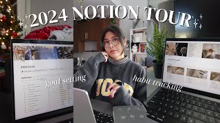 GETTING ORGANIZED FOR 2024 ‍✨ how I set up my notion that will help me achieve my goals for 2024