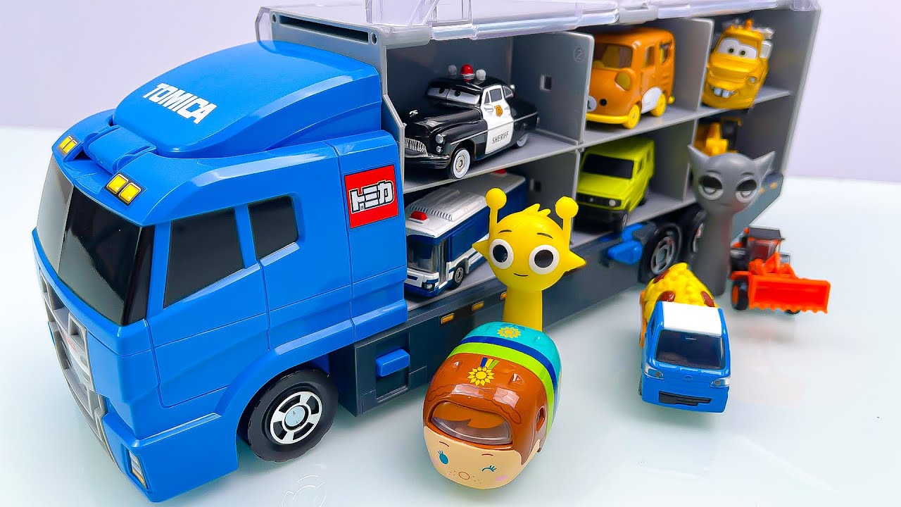 [トミカ]☆世界の高級な車のミニカーを開封してコンボイへ収納☆ホンダ sprunki｜Tomica "World's Luxury Car" minicars opening !