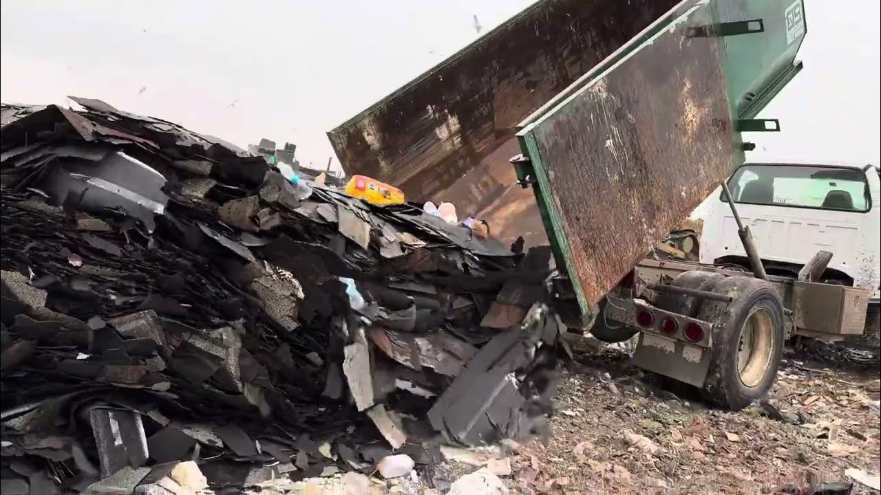 Dumping trash in Dallas Landfill YouTube