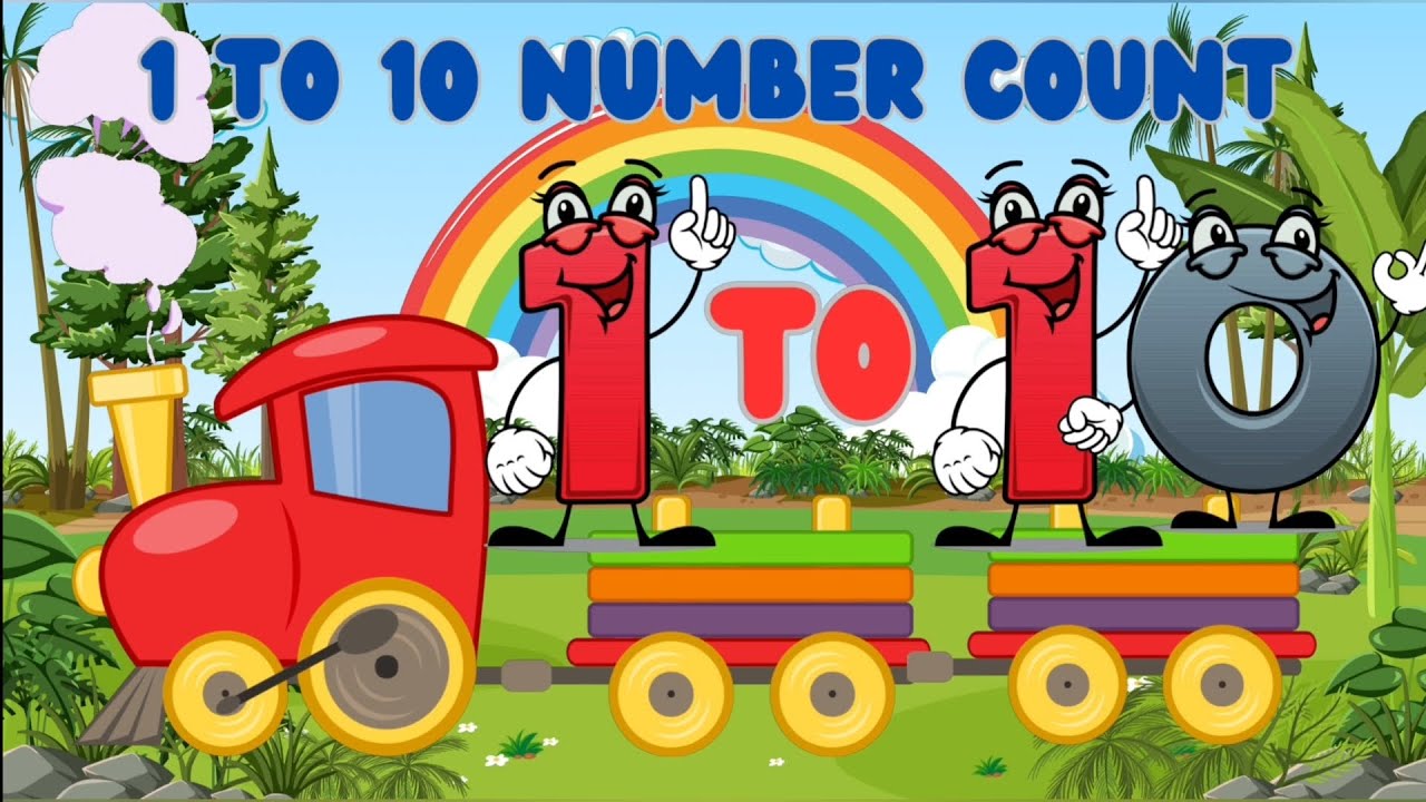 123 Train Song | Kids Learn to Count Number from 1 to 10 | Train wala ...
