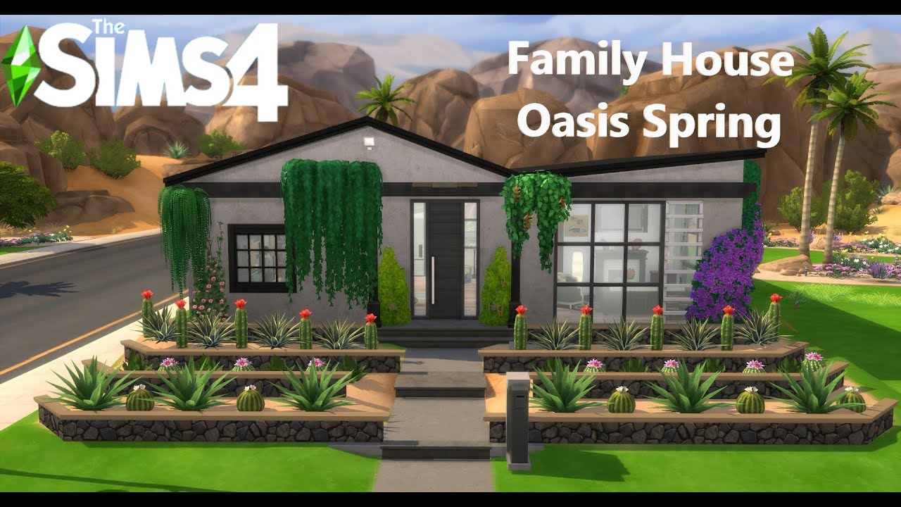 Family House Oasis Spring // Sims 4 // Stop Motion // NoCC - YouTube