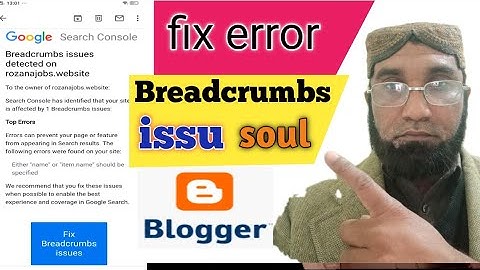 how to Fix Breadcrumbs Error ||Blogger | WordPress (urdu Hindi) 2021 || || wach tv