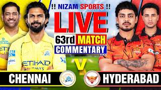 🔴Live: CSK vs SRH | IPL 2026 | 63rd Match | Live Cricket Score &amp; Commentary