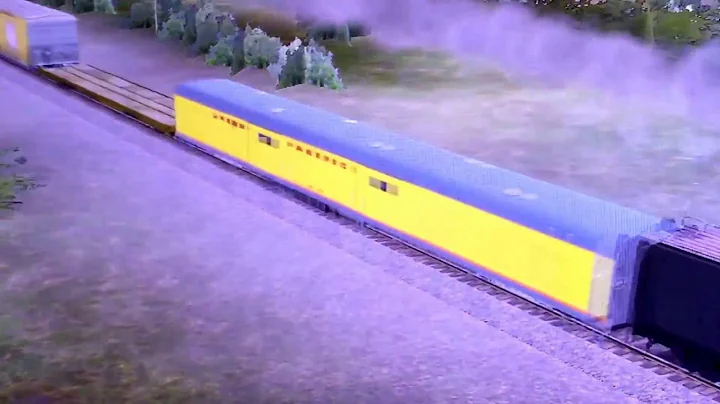 Union Pacific 8444 Pulls a 3-Car Freight Train