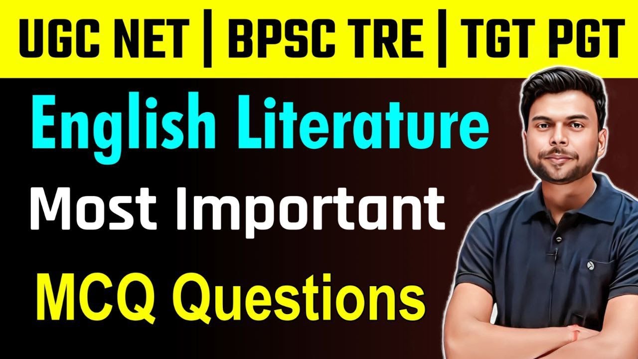 UGC NET | BPSC TRE 4.0 | TGT PGT ENGLISH LITERATURE |  MOST IMPORTANT MCQ PRCTICE 2