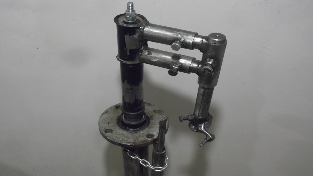 ШИНОМОНТАЖНЫЙ СТАНОК из АВТОМОБИЛЬНОЙ СТОЙКИ своими руками DIY TIRE