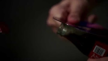 Opening Coke Bottle with a CD - Crazy Trick (Slow Motion) | Slow Mo Lab