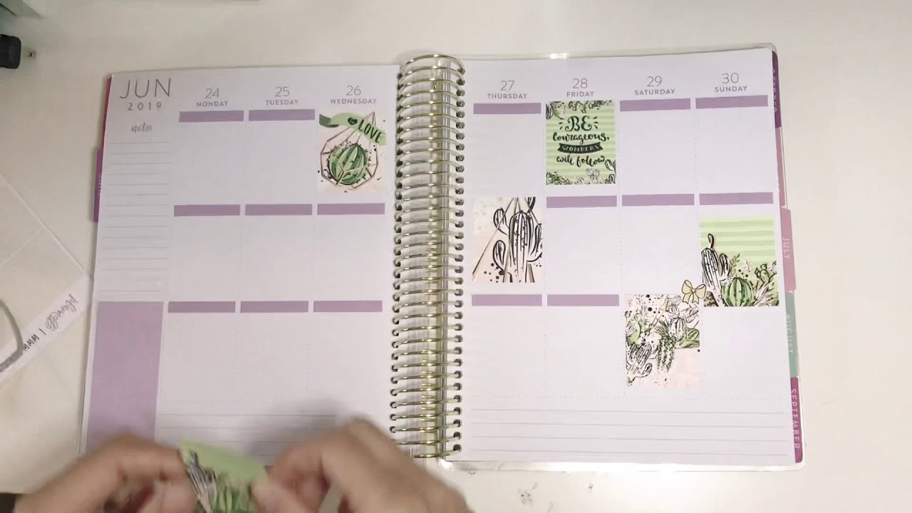 Fast motion Plan with Me! June 24-30 in my Recollections Planner!