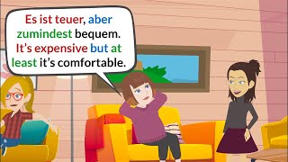 Deutsch Lernen Mit Dialogen | German Conversation B2 - Buying a Sofa🛋️