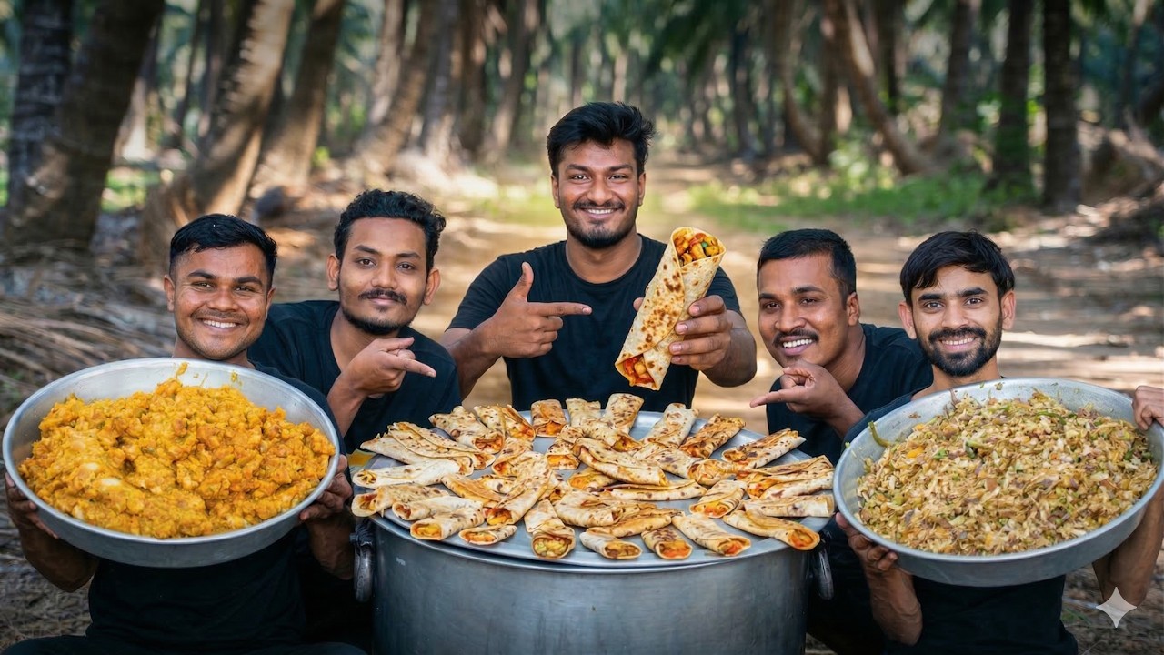 VEG FRANKIE | Street Style Veg Frankie Recipe | Village Rasoi