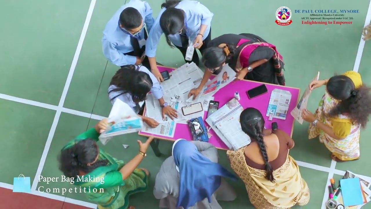 Paper Bag Making Competition at De Paul College | World Nature Conservation Day Celebration