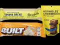Barebells Banana Bread, Built Puff Orange Cream Pop &amp; Hormbles Chormbles Peanut Caramel Nougat