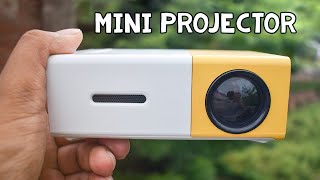 Cheap Pocket Projector for Fun - Mini LED Projector Review & Demo (YG-300)