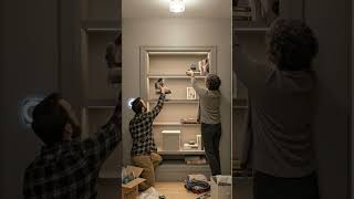 This Boring Hallway Niche Became a Luxury Built-In Cabinet😲 #airenovation #beforeafter #homemakeover