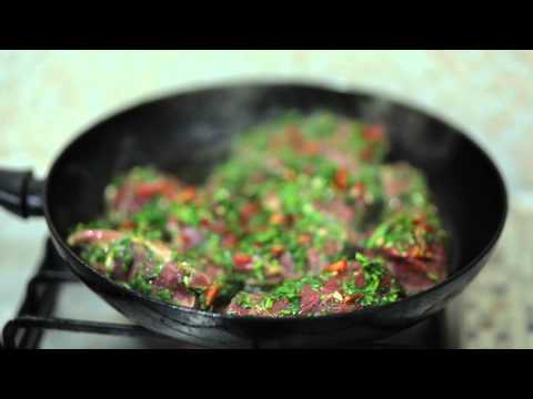 ძროხის ჩალაღაჯი ტაფაზე