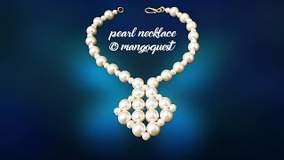 Pearl Necklace with Pendant Fashion Jewellery By Mangoquest