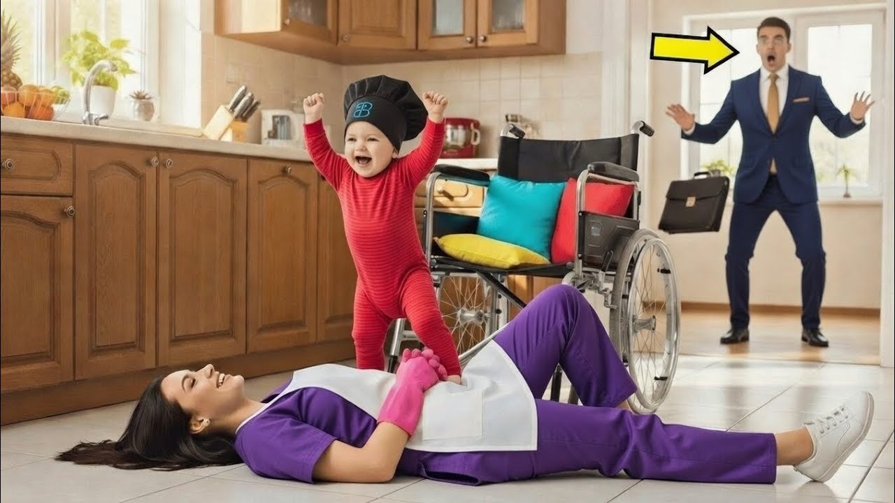 MILLONARIO FINGIÓ IRSE DE VIAJE — PERO DESCUBRIÓ LO QUE SU SIRVIENTA HACÍA CON SU HIJO LISIADO