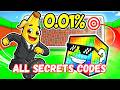 ALL SECRETS CODES KICK THE LUCKY BLOCK [BRAINROT] MAP FORTNITE CREATIVE Ferins smuti