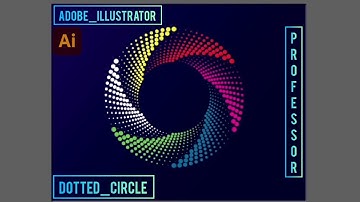 Dotted circle in illustrator | Adobe illustrator #circle #illustrator