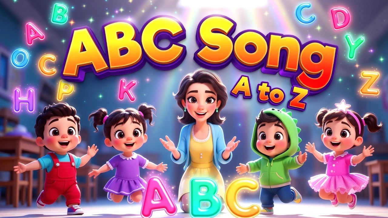 ABC Song for Kids | Learn Alphabet A to Z with Dancing Letters & Fun ...