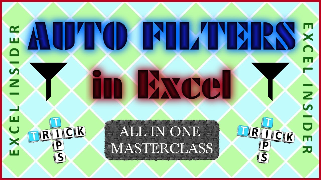 Auto Filter in Excel, Filtering Data in Excel