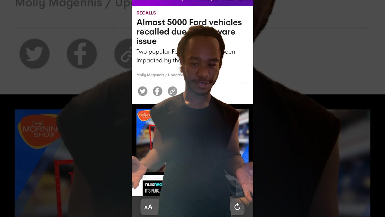 Almost 5000 Ford vehicles recalled due to software issue