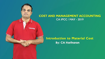 Introduction to  Material Costing by CA Hariharan | CA IPCC | LearnCab