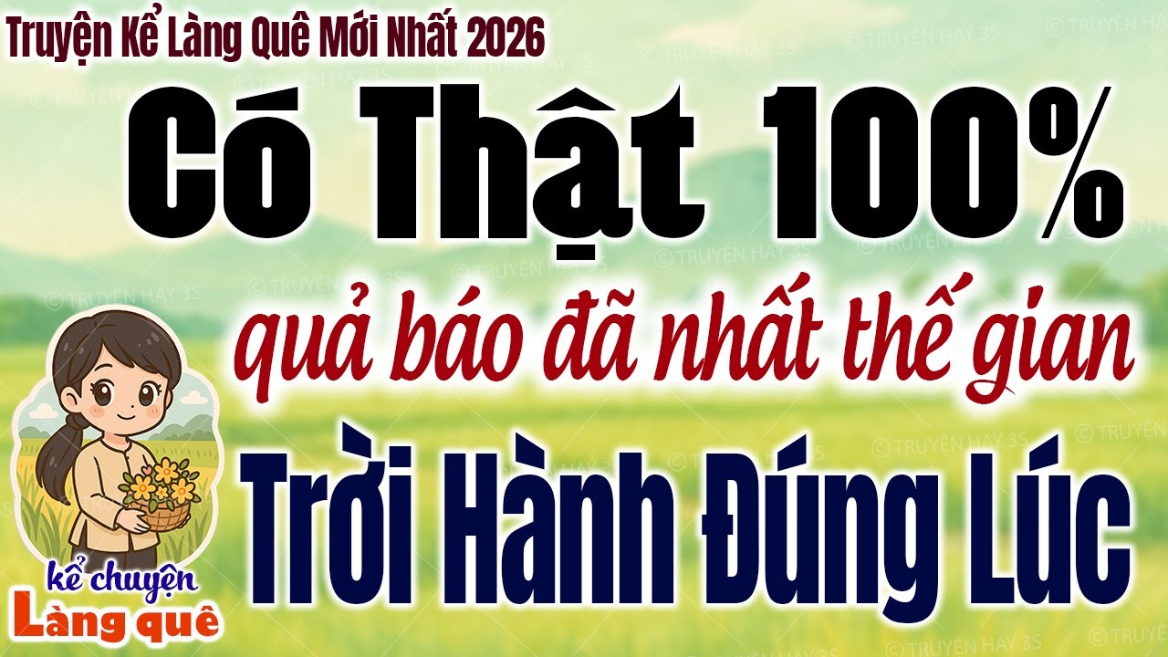 Quả Báo Đã Nhất Thế Gian: TRỜI HÀNH ĐÚNG LÚC  Có thật 100% - Kể Chuyện Làng Quê