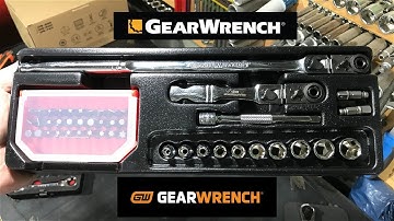 GEARWRENCH 1/4 Drive Standard Slim Head Mechanics Tool Set