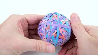 4k How to Make or Start a Rubber Band Ball!