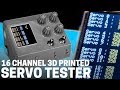 Diy 16 channel servo tester with 3d printing and arduino  channel update