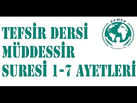 Müddessir Suresi 1-7 Ayetleri - Tefsir Dersi - Hamza Er