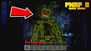 FNAF 3 Addon by Dany Fox for Minecraft PE/BE | (Review)