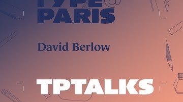 tptalks18: David Berlow | Adobe France