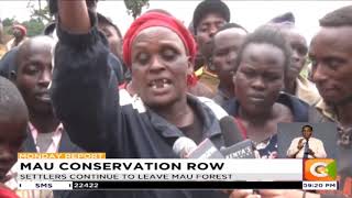 Settlers continue to leave Mau forest