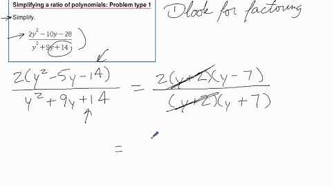 Simplifying a ratio of polynomials Problem type 1.mov