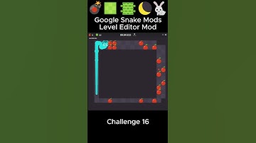 Google Snake Mods - Level Editor Mod: Challenge 16 Fast Speed #googlesnake #googlesnakemods
