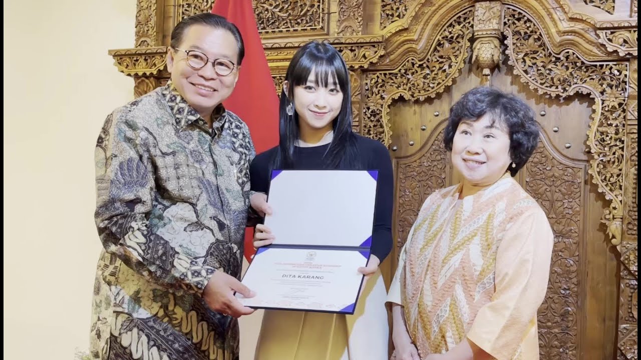 Kunjungan Dita Karang ke KBRI Seoul