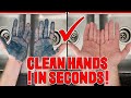 Clean Grease from Hands Instantly No Soap or Chemicals!