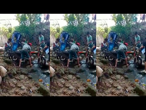Conductor de trimóvil resultó herido luego de caer junto a su unidad a la quebrada Choclino