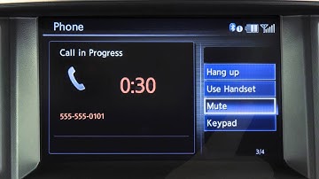 2014 Infiniti Q60 - Receiving and Ending a Call (if so equipped)