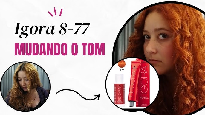 IGORA 8.77 - Mudando o tom do Ruivo🧡 