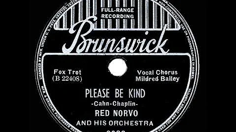 1938 HITS ARCHIVE: Please Be Kind - Red Norvo (Mil...