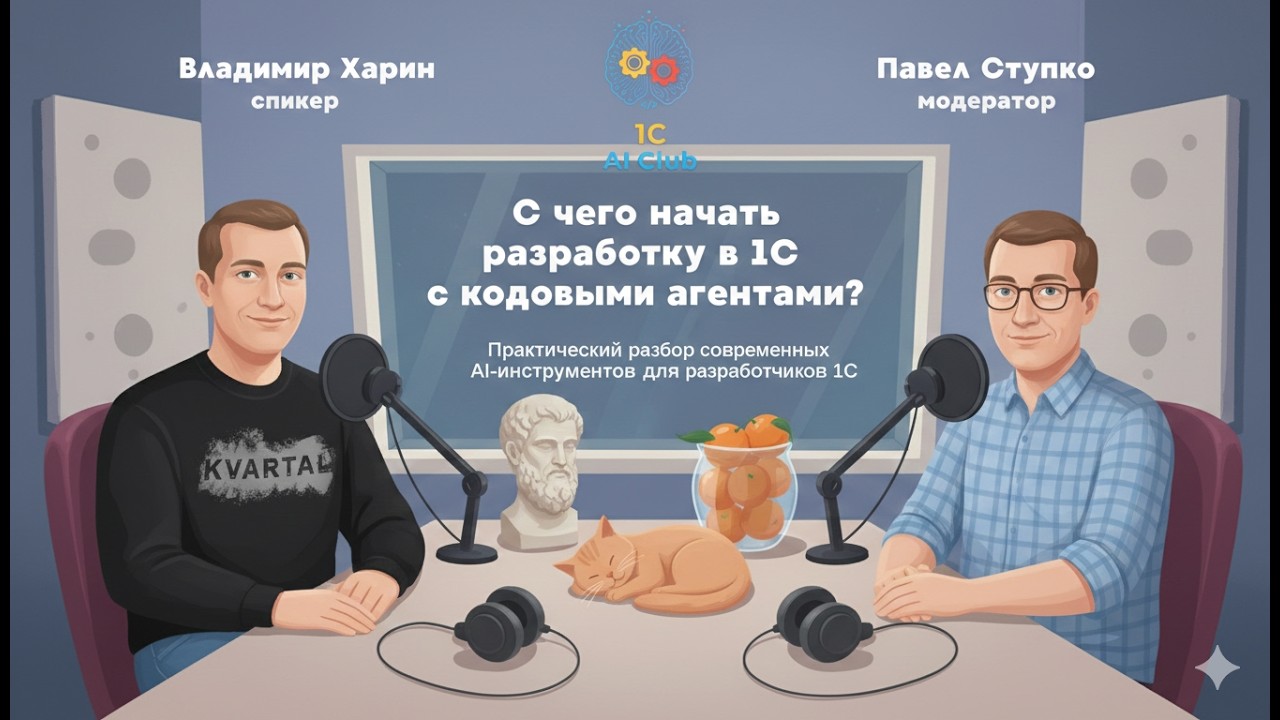 Стрим клуба 17.02.26 С чего начать разработку в 1С с кодовыми агентами?
