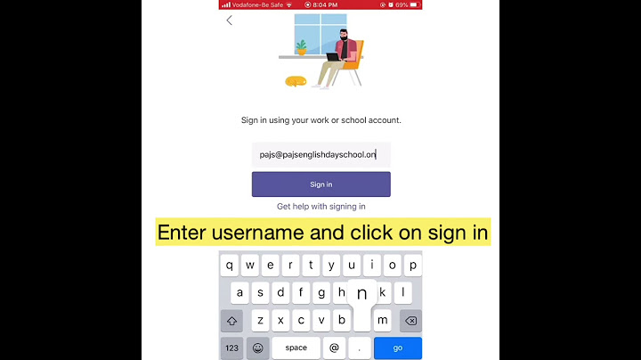 How to sign into Microsoft Teams app