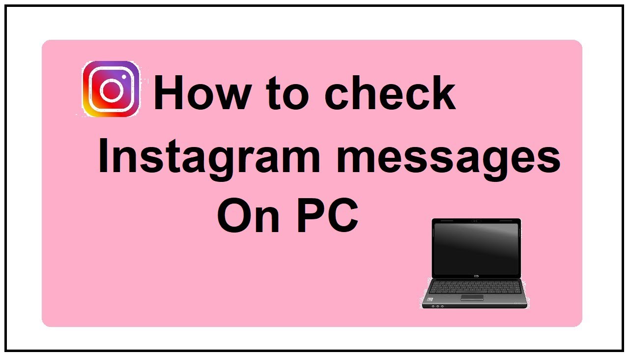 how do you get to your messages on instagram on a computer